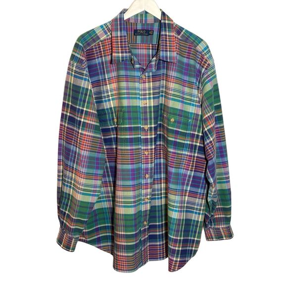 Polo by Ralph Lauren Other - Polo Ralph Lauren colorful plaid cotton button down shirt - 3XB